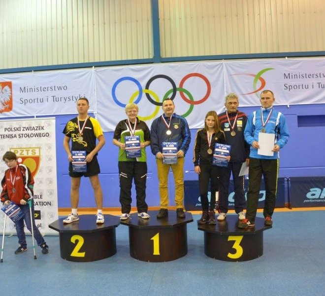 Jerzy ZAJDEL Magdalena KLOSKOWSKA klasa 11 - brązowy medal w mikście